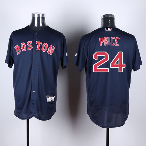 Red Sox #24 David Price Navy Blue Flexbase Authentic Collection Stitched MLB Jersey